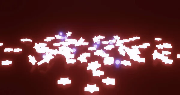 Рендеринг Звезды Форме Капли Свечение Излучение Черного Фона — стоковое фото