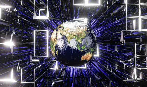 3D görüntüleme, soyut doku, kablo çerçevesi arka plan, şekil verme yüz, dünya