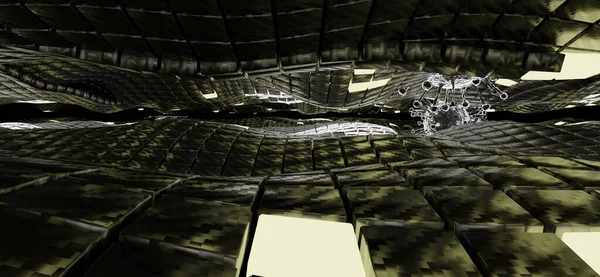 3D oluşturma, Bilim-Kurgu, Soyut doku tuğla blok arkaplanı