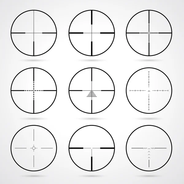 vektör crosshairs set