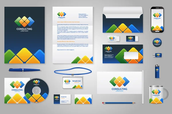 Kurumsal kimlik marka şablonu