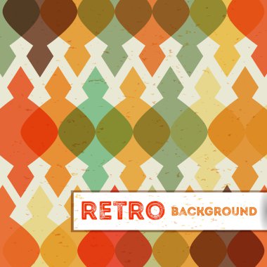 Retro geometrik arkaplan