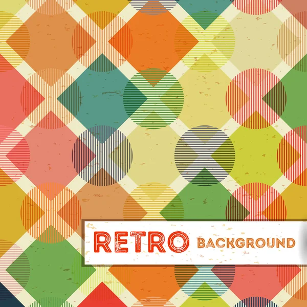 Retro geometric background — Stock Vector