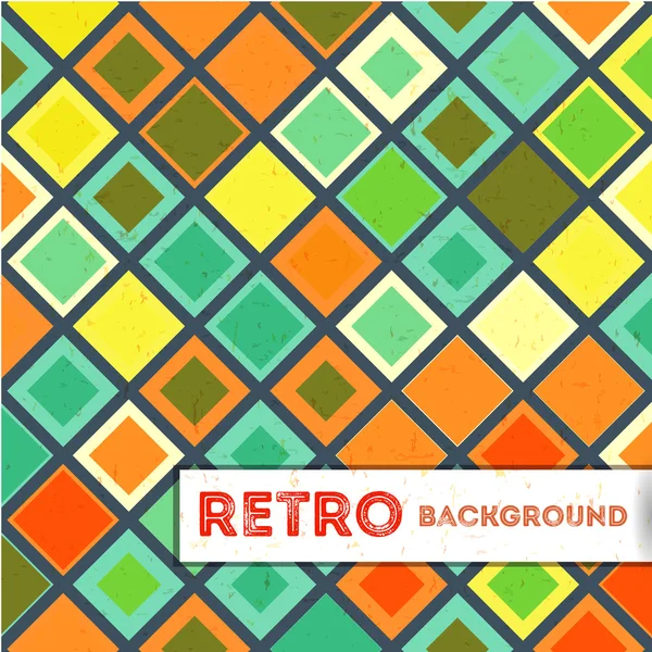 Retro geometric background — Stock Vector