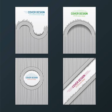 Geometrik tasarım hatları kapak