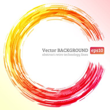 soyut retro teknoloji çevrelerinde