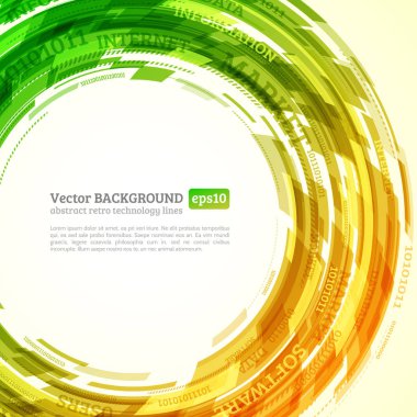 soyut retro teknoloji çevrelerinde