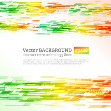 soyut retro teknoloji hatları