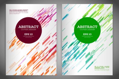 Soyut geometrik kapak el ilanı