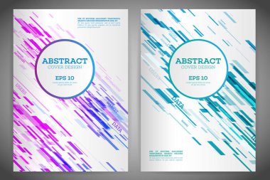 Soyut geometrik kapak el ilanı