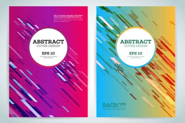 Soyut geometrik kapak el ilanı