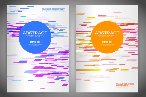 Soyut geometrik kapak el ilanı