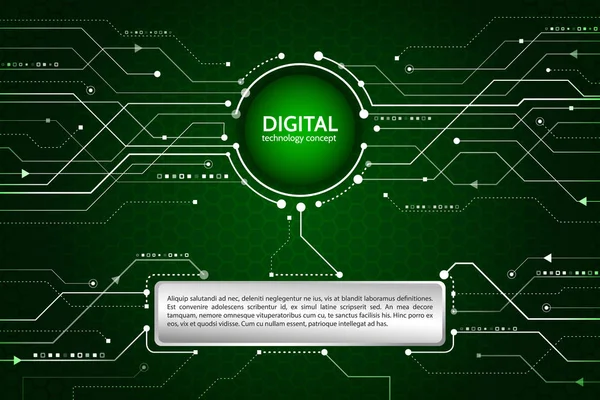 Concepto de comunicación de tecnología abstracta . — Archivo Imágenes Vectoriales