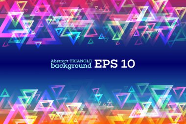 soyut şablon arka plan ile üçgen şekiller