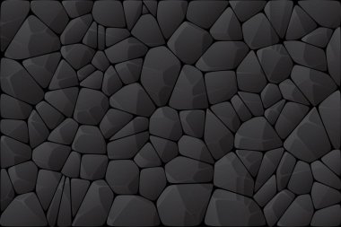 Soyut karanlık duvar. Siyah taş doku.