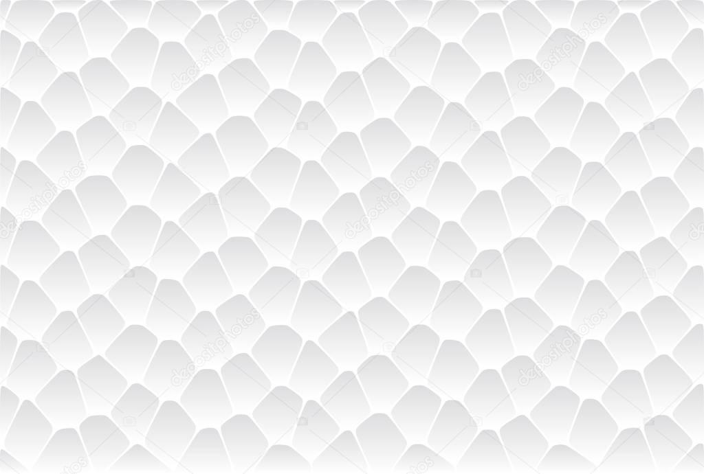 White geometric shape background. Grey gradient texture.