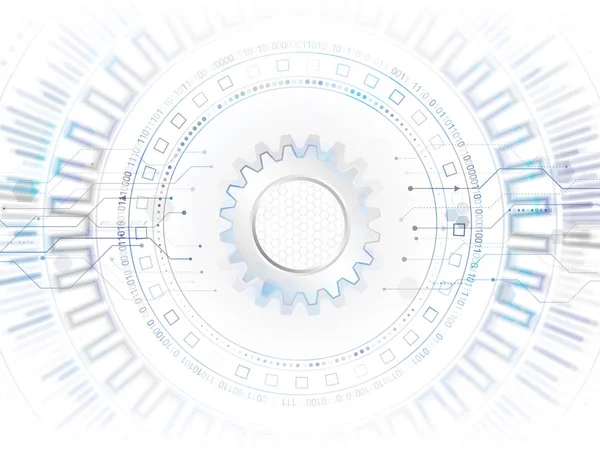 Concetto astratto di tecnologia globale . — Vettoriale Stock