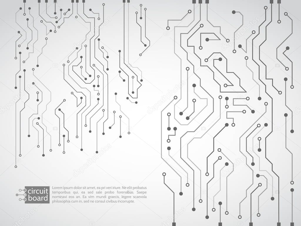 Circuit board vector illustration.