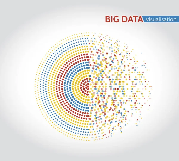 Abstrakte Algorithmen zum maschinellen Lernen von Big Data. — Stockvektor