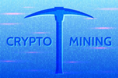 Onaltılı kodunu arka plan üzerinde bir akış. Kodlama ve şifreleme-para incelemesi kavramı. Soyut araştırma kavramı ile kazma ve bilgisayar kodu. İllüstrasyon vektör.