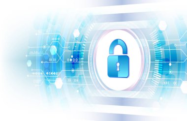 Kişisel veri koruma kavramı. İnternet güvenlik çevrimiçi sistemi