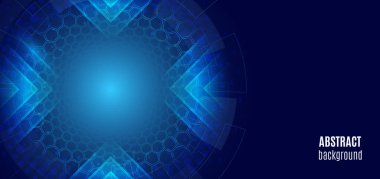 Soyut teknoloji iletişim konsepti. Fütürist dijital yenilik arkaplanı.