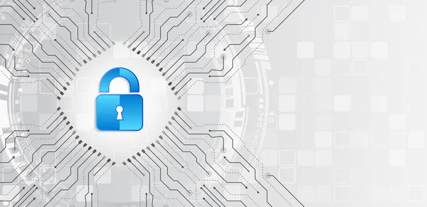 インターネット保護のオンライン概念。サイバーセキュリティとデータプライバシー保護のベクトル図. — ストックベクタ