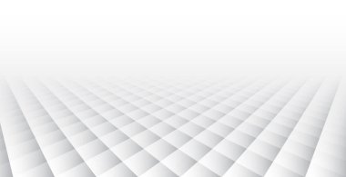 Perspektif gri ve beyaz gradyan ızgara mozaik arka plan. Yaratıcı tasarım şablonları. Pastilli parlak 3d duvar arkaplanı.