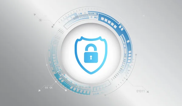 Beskyttelse Globale Netværksmekanismer Beskyttelse Personlige Oplysninger Cyber Sikkerhed Databeskyttelse Vektor – Stock-vektor