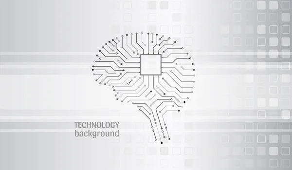 Дошка Формі Мозку Штучний Інтелект Концепція Технології Машинного Навчання Абстрактний — стоковий вектор