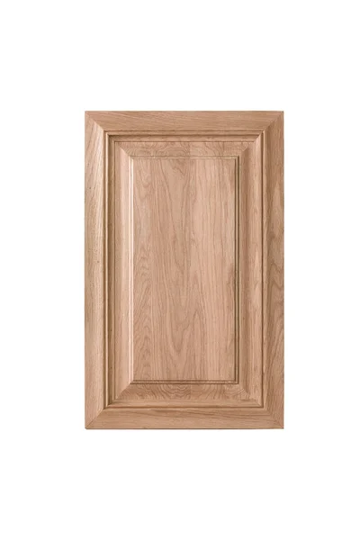Деревянные двери шкафа изолированы на белом фоне — стоковое фото