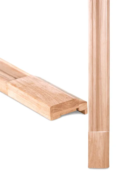 Wooden trim on a white background — Stock Image Wooden trim on a white background Stock Picture