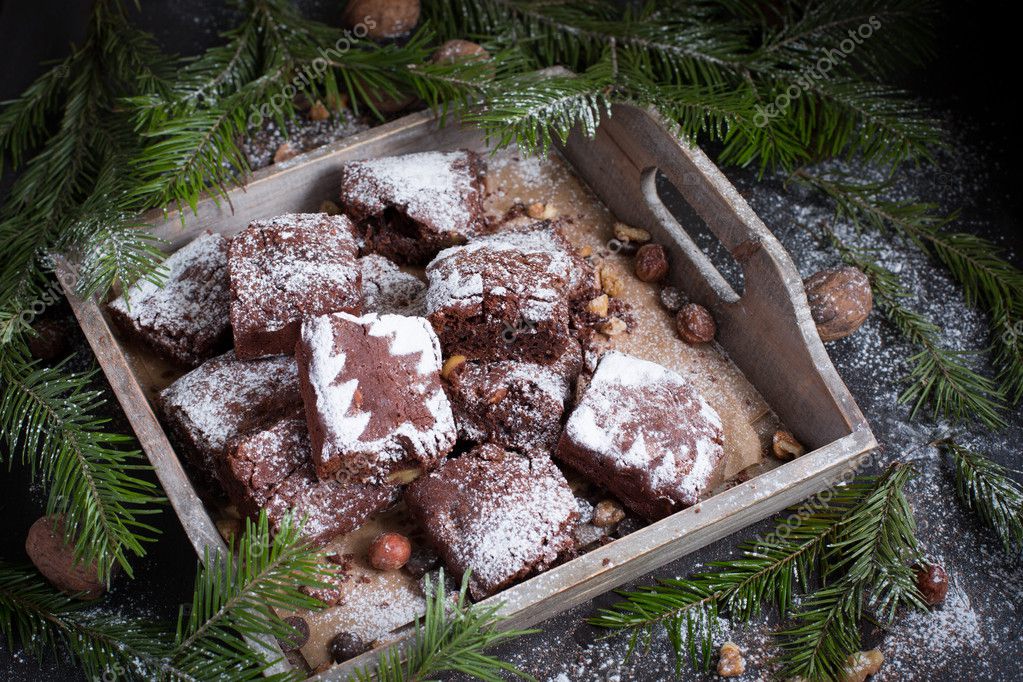 Cartão de Natal. Bolo de chocolate fotos, imagens de © anna_tukhfatullina #127856868 Cartão de Natal. Bolo de chocolate fotos, imagens de © anna_tukhfatullina #127856868