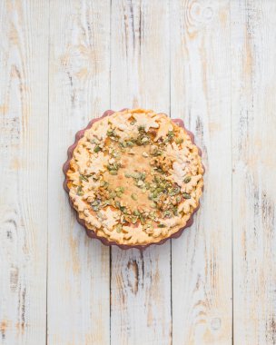 Kabak pasta ile sonbahar arka plan