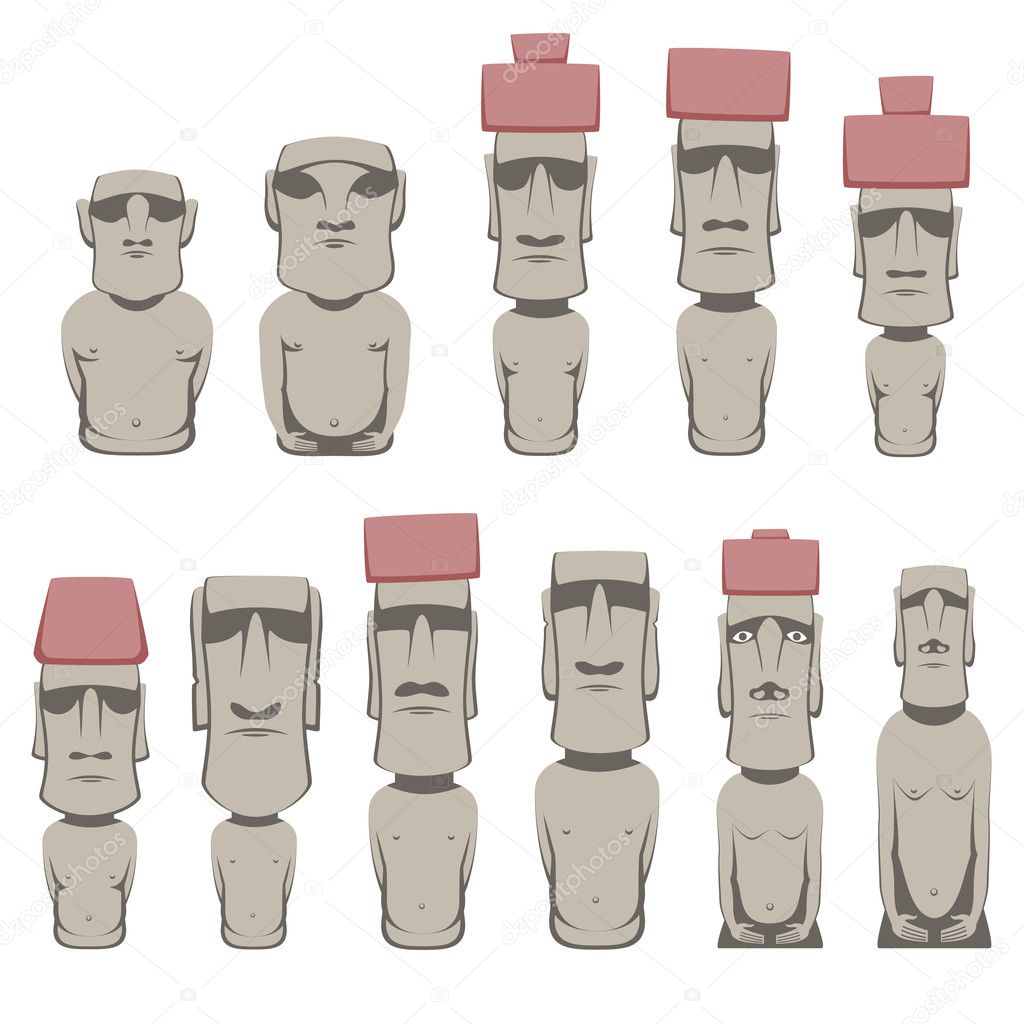 Moai Statue Stock Illustrations, Cliparts and Royalty Free Moai Statue  Vectors