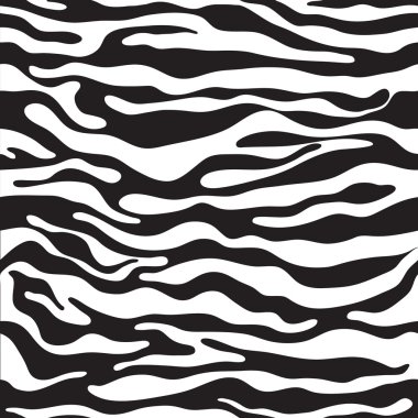 Zebra pattern as a background, vector illustration with seamless