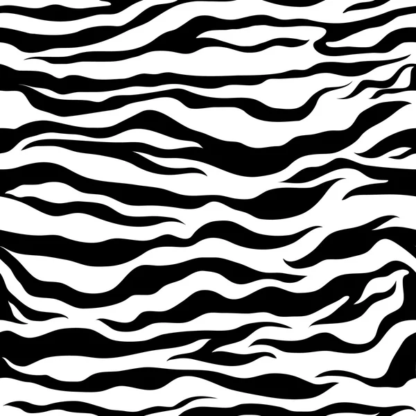 Zebra pattern as a background, vector illustration with seamless — Stockový vektor