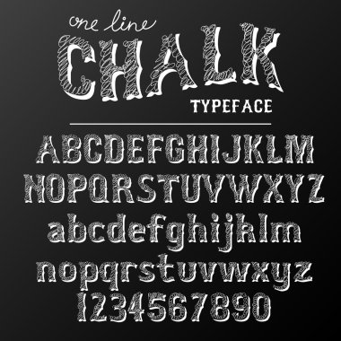 Kara tahta yazı, kömür ile tahtada yazılı modern yazı tipi