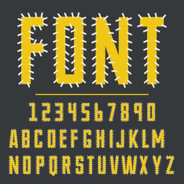 Tehditler tarafından yapılan Modern yazı tipi yazı için özgün tasarım