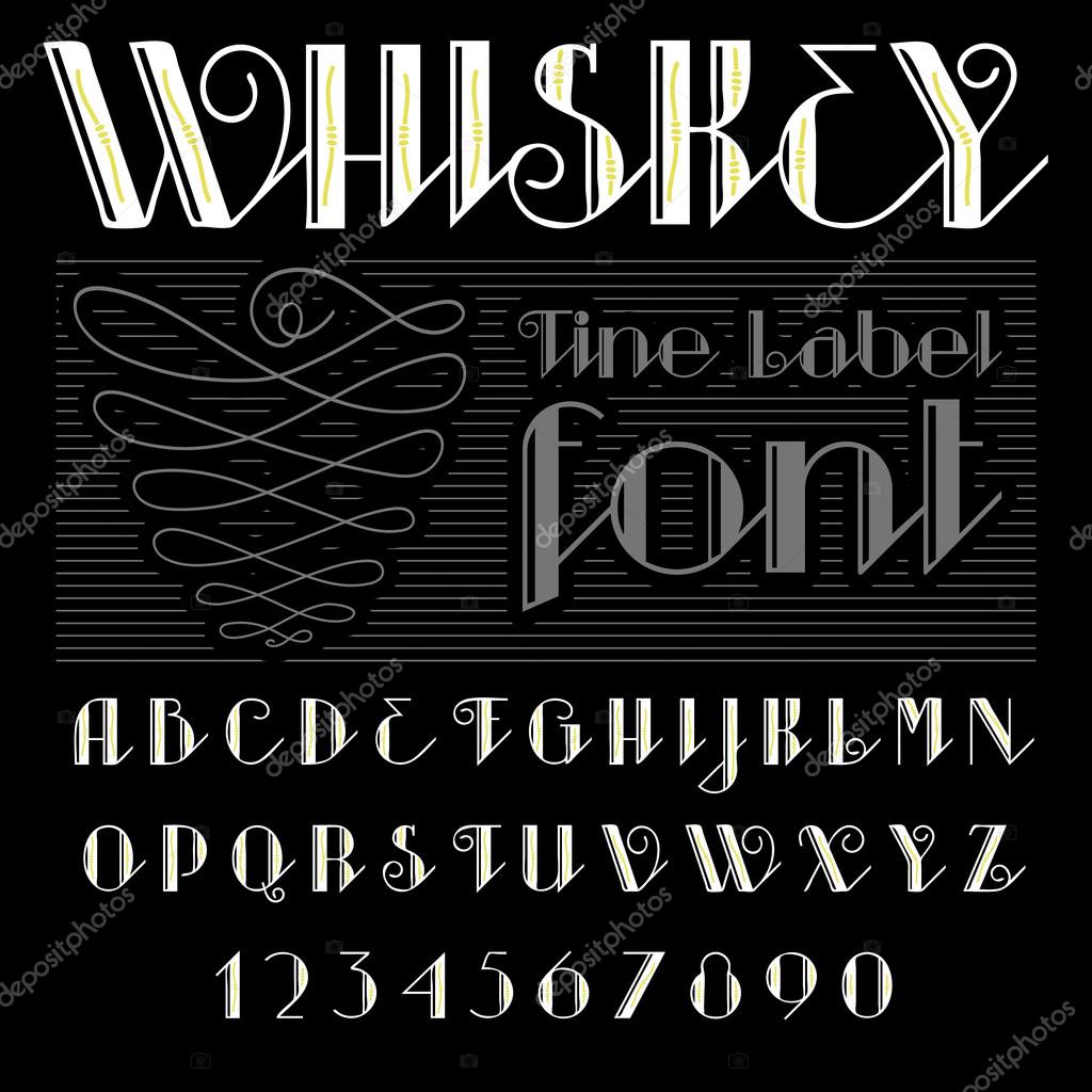 Whisky Etiqueta Font Y Muestra Diseño De La Etiqueta Buscar