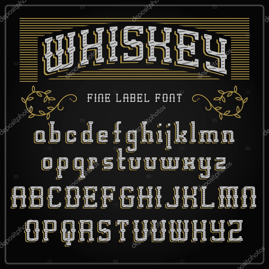 Whisky Etiqueta Font Y Muestra Diseño De La Etiqueta Buscar