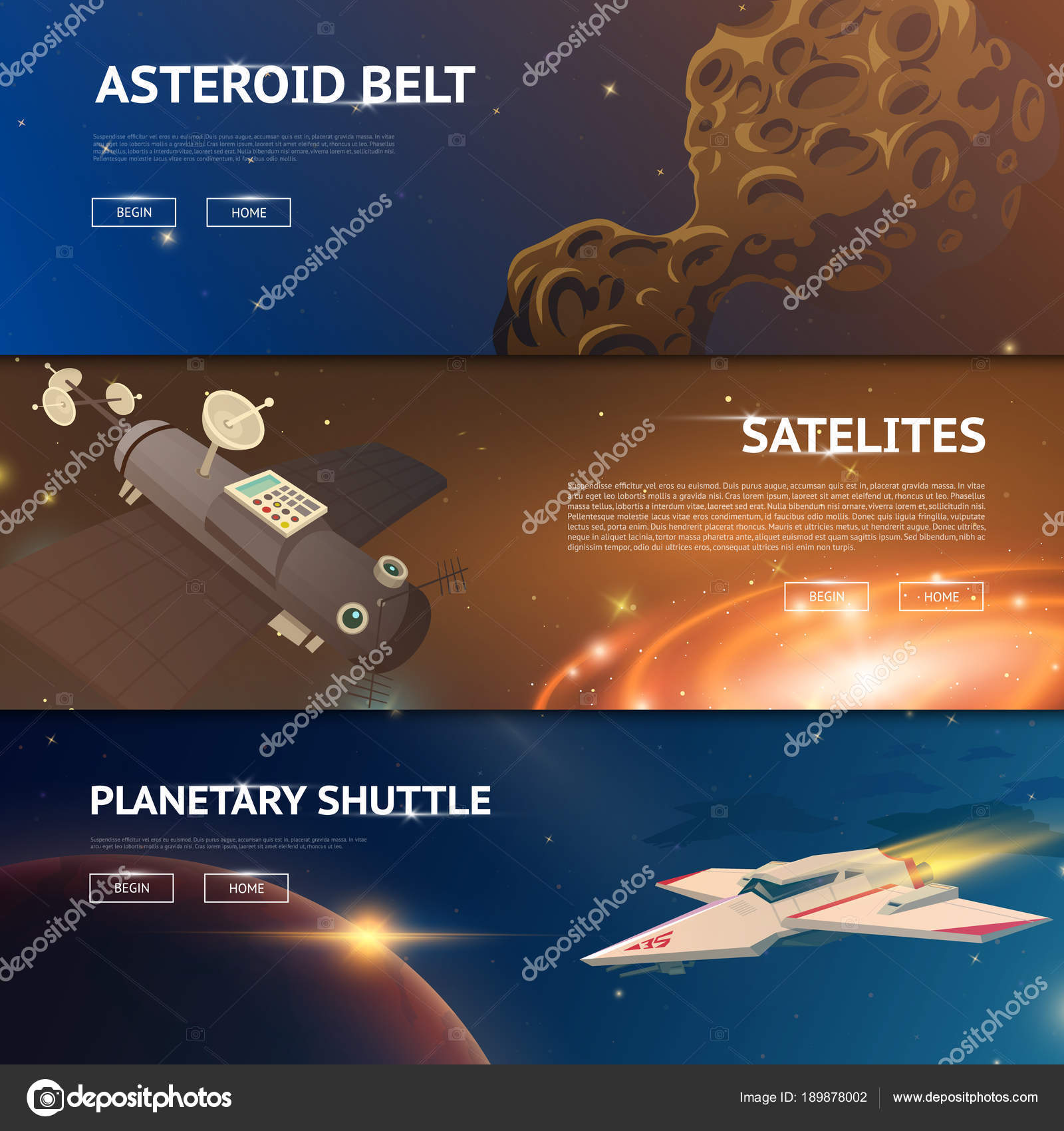 Fond Despace Galaxie Astronomique Planètes Du Système