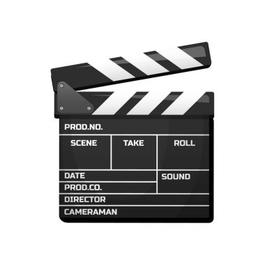 Klaket film için. Vintage sinema, eğlence ve Rekreasyon. Retro tarzı, film yapımı ve Hollywood studio için video kaset. Aygıt için aktörler ve yönetim.