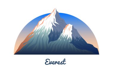 Everest Dağı. Tepeler ve yatay bir gün ışığında erken. seyahat veya kamp, tırmanma. Açık hill en fazla. Sagarmatha Milli Parkı, Khumbu Vadisi, Nepal.