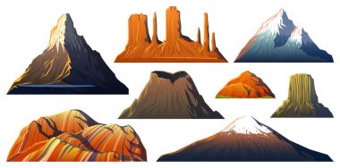 Dağlar tepeler, başlarında bir gün ışığı, büyük peyzaj ayarlayın. anıt Vadisi, matterhorn, roraima, fuji veya vesuvius, devils tower, herhangi bir zamanda veya gökkuşağı. seyahat veya kamp, tırmanma. Açık tepe üstleri