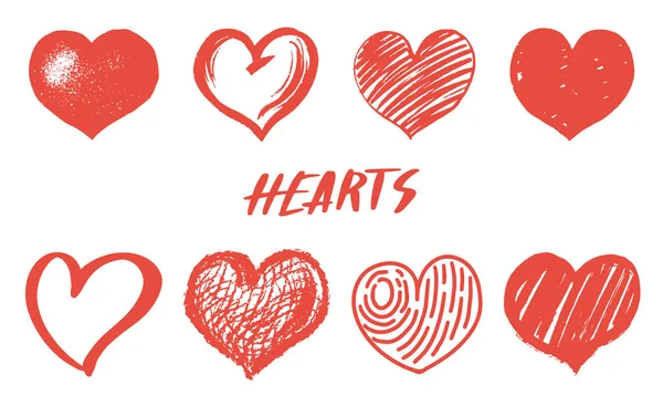 Social media vintage heart like. Comment icons set. Follower or Notification elements for network. Hand drawn engraved monochrome love sketch. Vector illustration. — 스톡 벡터