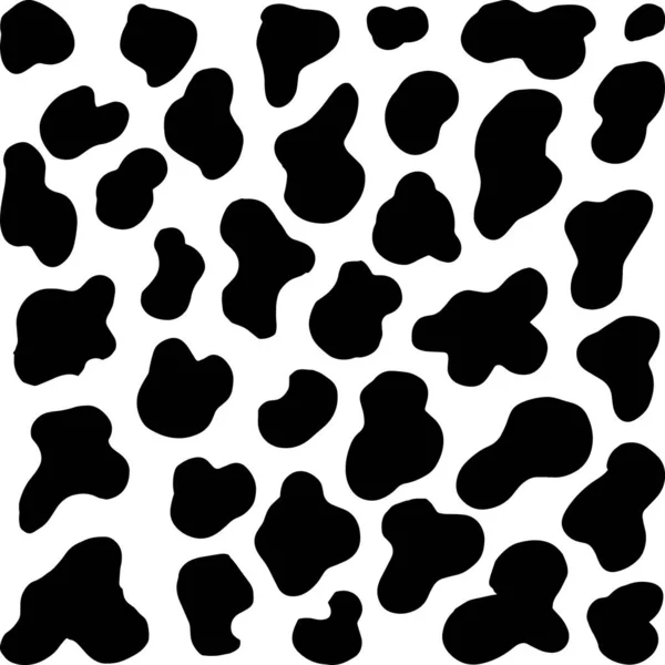 Fond animal. Cow Hide, texture bovine Holstein. Mammifères Fourrure. Imprime la peau. Camouflage prédateur. Illustration vectorielle imprimable . — Image vectorielle