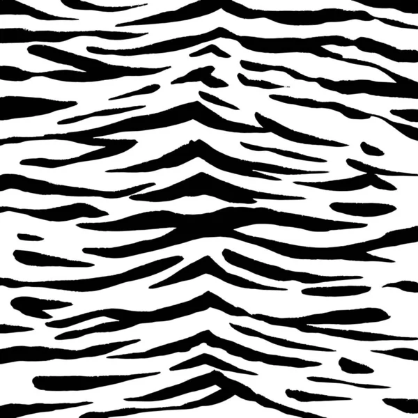 Állati háttér. Tigris textúra. Emlősök szőrme. Bőrlenyomat. Ragadozó Álcázás. Nyomtatható vektor illusztráció. — Stock Vector