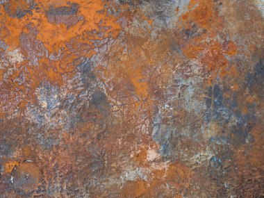 Paslı duvar arka plan. paslı ve gri duvar