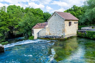 Krka nehir Hırvatistan tarihi değirmen